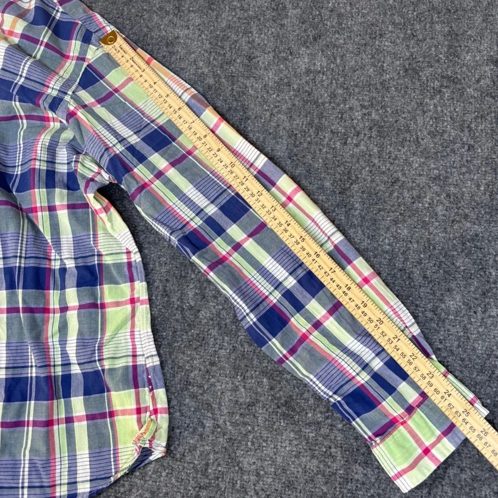 Polo Ralph Lauren Plaid Multicolor Button-Up Collared Shirt XXL Custom‎ Fit
